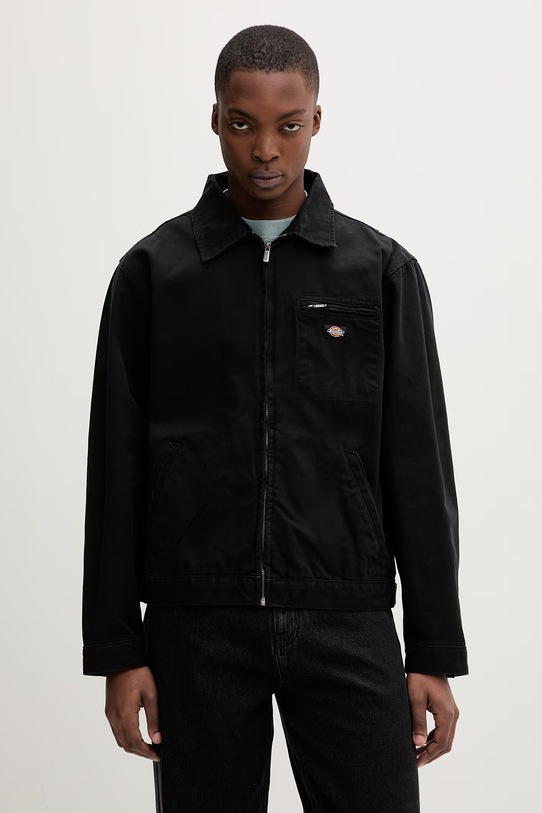 Dickies kurtka przejściowa męska bawełniana czarny DK0A88GQBLK1
