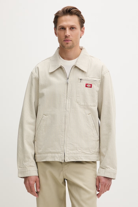 Dickies преходно яке мъжко от памук бежов DK0A88K1L441