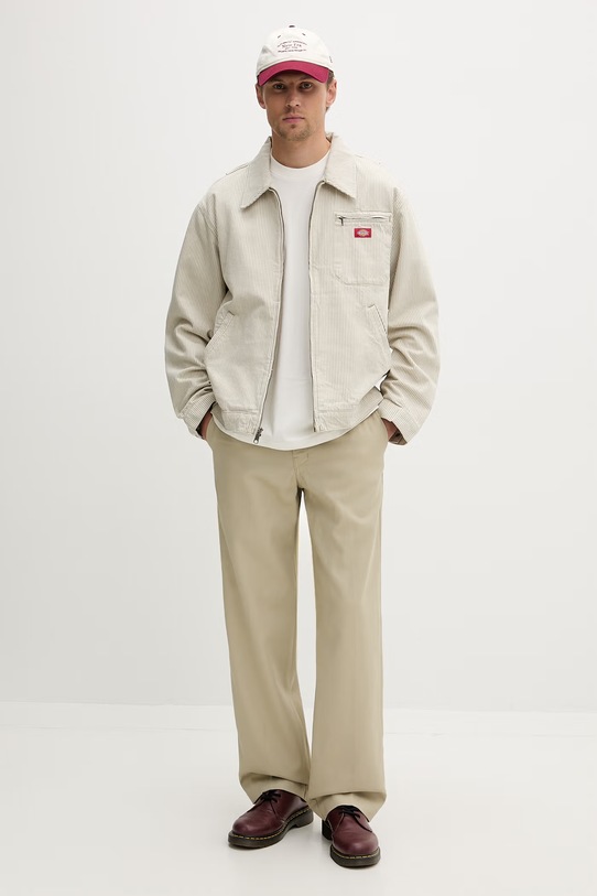 Dickies преходно яке мъжко от памук DK0A88K1L441 бежов SS26