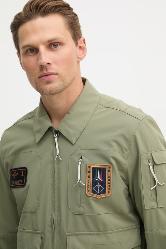 Odzież Aeronautica Militare kurtka AB3049UCT04290 zielony