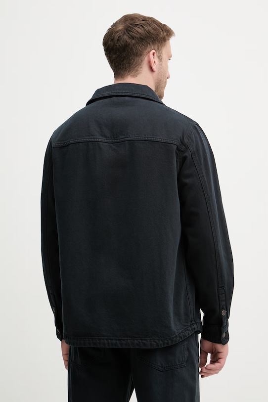 Odzież Armani Exchange kurtka przejściowa męska bawełniana XM002735.AF24874 granatowy