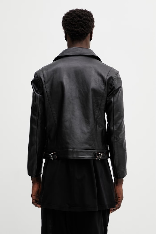 Oblečenie Kožená bunda NEIGHBORHOOD LEATHER RIDERS JACKET 252SZNH.JKM05 čierna