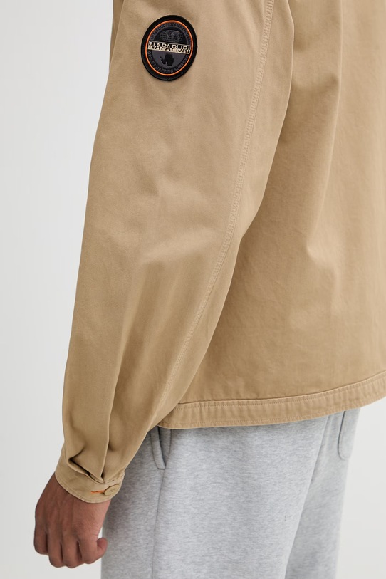 Napapijri kurtka jeansowa ARRAYANES NP0A4FI4N2D1 beżowy