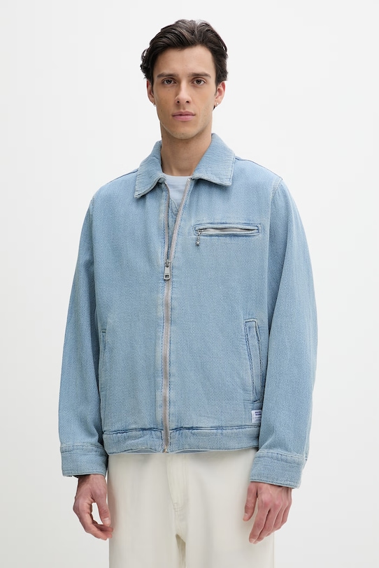 HUGO Blue kurtka męska bawełniana Elzo niebieski 50555989