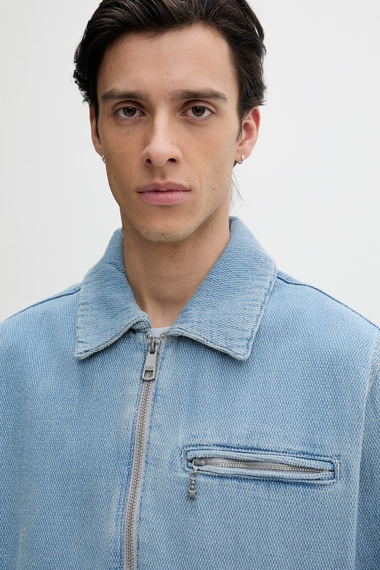 HUGO Blue kurtka męska bawełniana Elzo niebieski 50555989