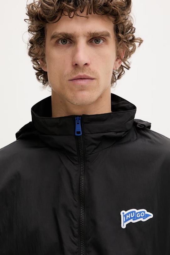 HUGO Blue prechodná bunda pánska Bex2621 čierna 50556476