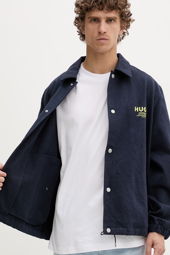 HUGO Blue krótka kurtka męska bawełniana Biyo262D1 50561998