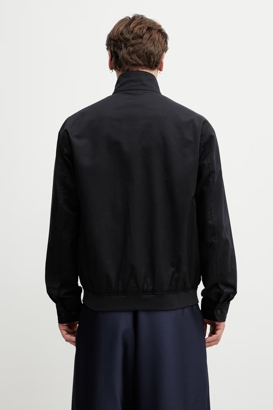 Odzież Fred Perry kurtka przejściowa z bawełną męska J2317 czarny