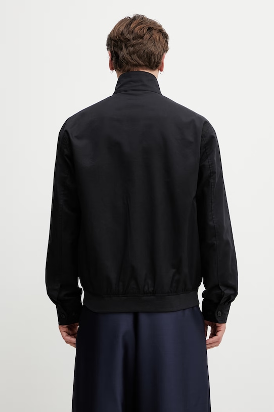 Odzież Fred Perry kurtka przejściowa z bawełną męska J2317 czarny