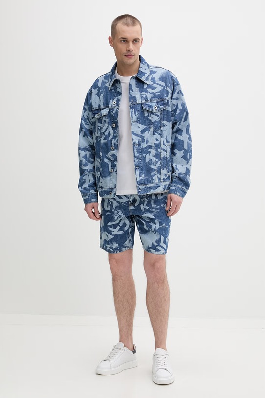 Karl Lagerfeld Jeans kurtka męska jeansowa B2M14025 niebieski SS26
