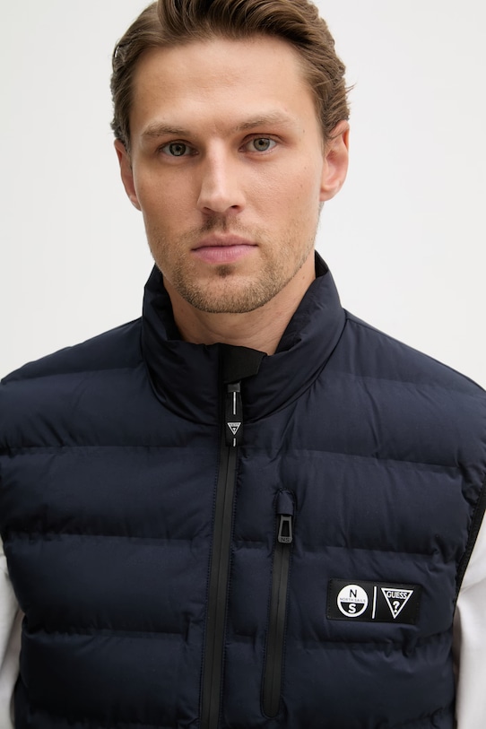 Guess vesta pánska x North Sails tmavomodrá M6GL38.W2167