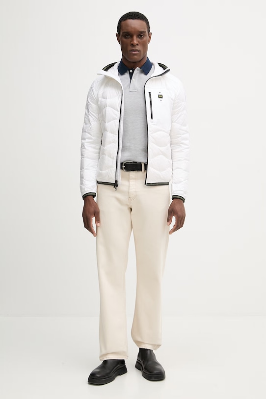 Páperová bunda Blauer WAVE BLUC03177 biela SS26