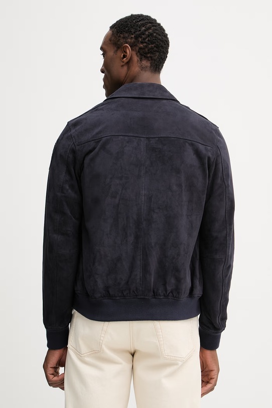 Oblečenie Semišová bunda Blauer ALLEN BLUL02436 tmavomodrá