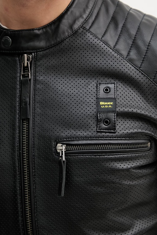 Blauer kurtka skórzana CROSSLAND BLUL02440 czarny