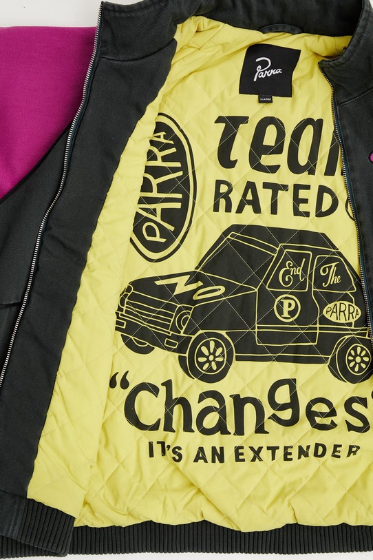 by Parra Owl meets rat kurtka przejściowa bawełniana męska 55100