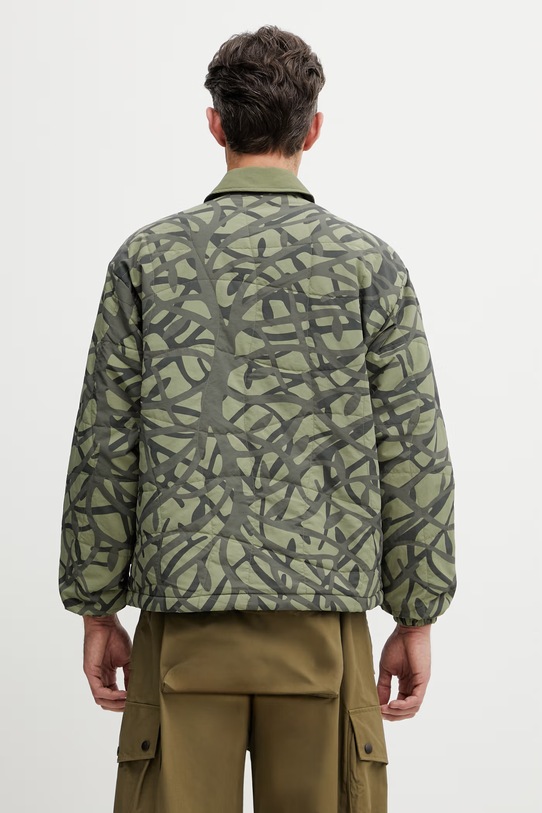 Odzież by Parra A Forest krótka kurtka męska 55200.Green zielony