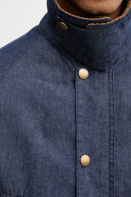 Barbour MCA1104IN71 krótka kurtka jeansowa męska granatowy MCA1104IN71