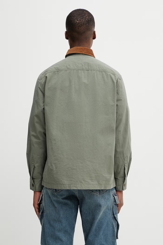 Odzież Barbour MOS0460OL52 krótka kurtka bawełniana męska MOS0460OL52 zielony