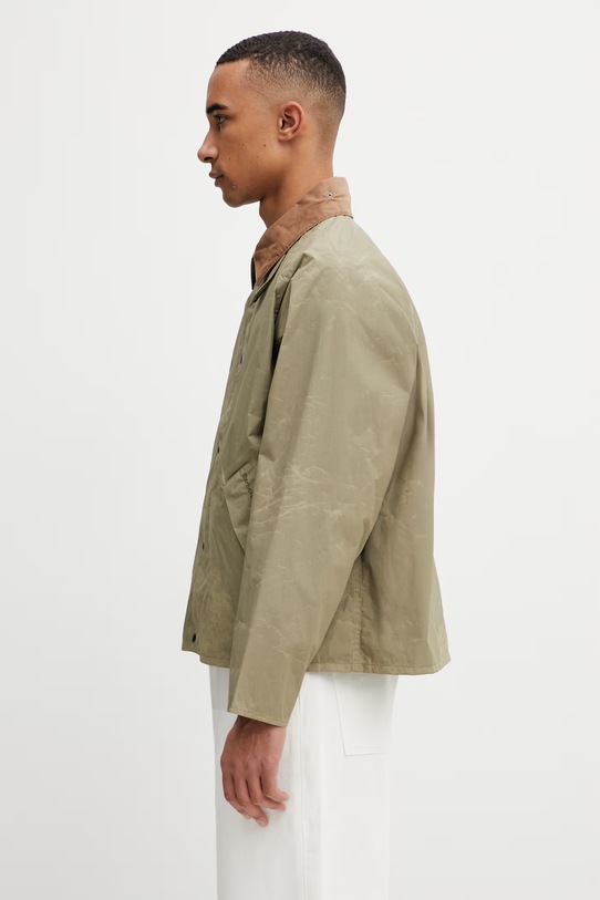 Barbour MSP0175OL31 krótka kurtka męska MSP0175OL31 zielony SS26