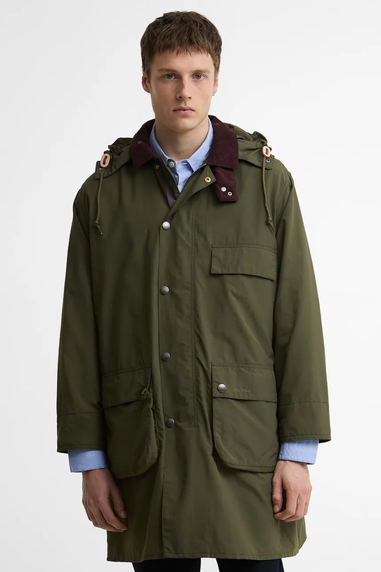 Barbour x Paul Smith Casual parka męska zielony MCA1127OL52