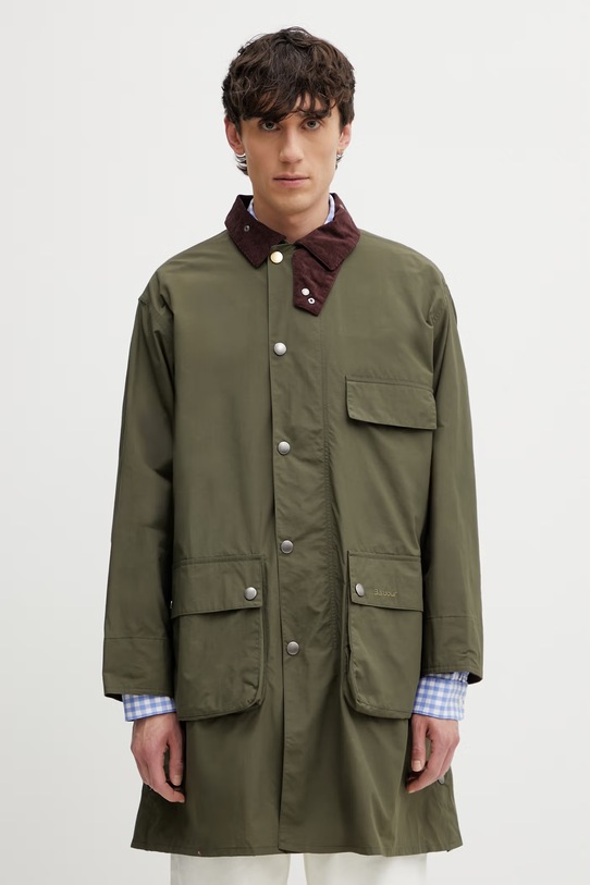 Barbour x Paul Smith Casual Parka bărbătească verde MCA1127OL52