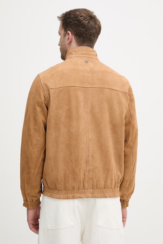 Abbigliamento Tommy Hilfiger giacca di mezza stagione da uomo in scamoscio MW0MW42691 beige