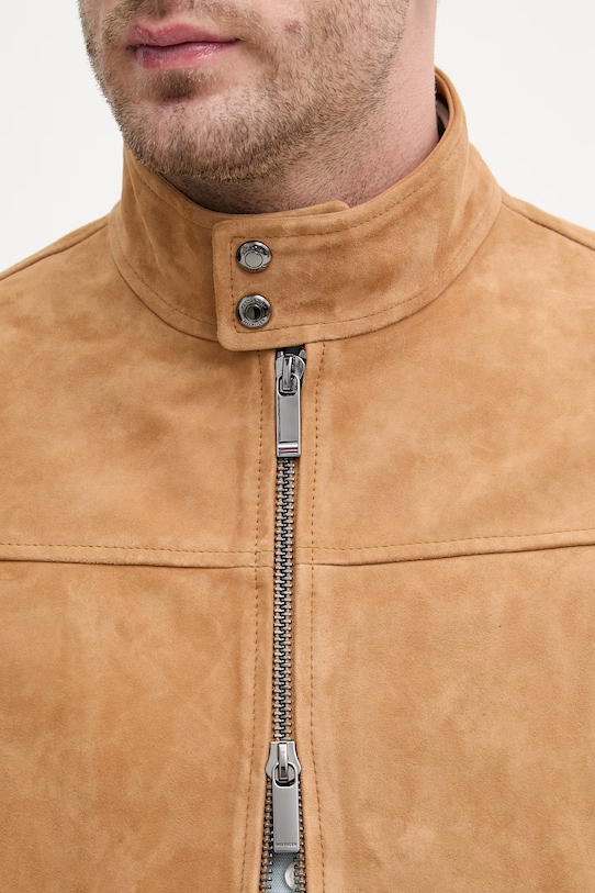 Tommy Hilfiger giacca di mezza stagione da uomo in scamoscio MW0MW42691 beige