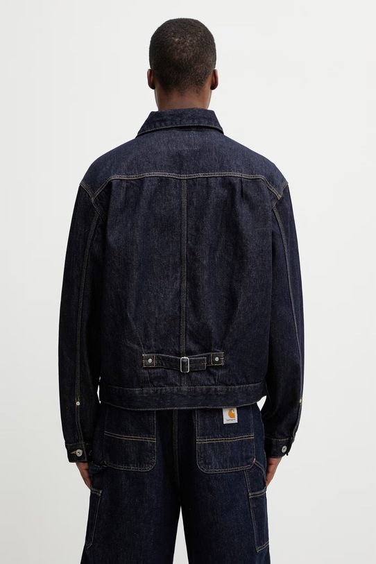 Odzież Carhartt WIP Belmar Jacket kurtka jeansowa męska I036586.102 granatowy