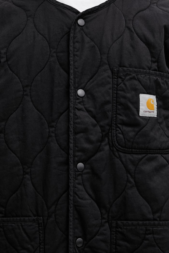 Carhartt WIP pánska prešívaná bavlnená bunda Skyton Liner čierna I036965.89XX