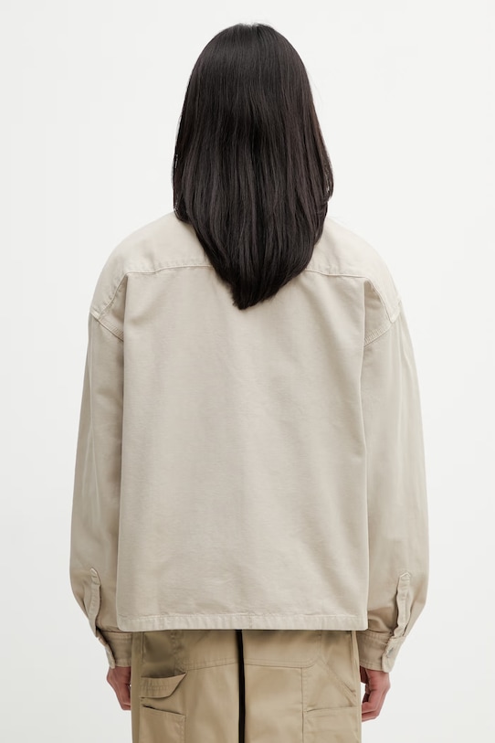 Одежда Carhartt WIP Prescott Shirt Jac куртка из хлопка для мужчин I036484.3VYGD бежевый