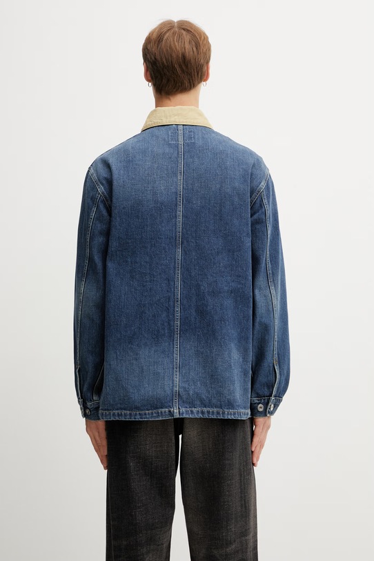 Odzież Carhartt WIP Warren Chore Coat kurtka jeansowa męska I036592.2XN4L niebieski