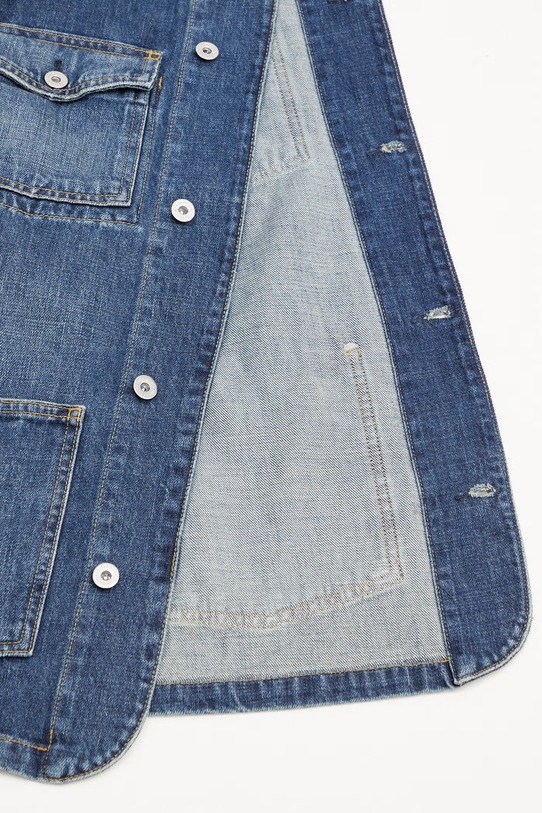 Carhartt WIP Warren Chore Coat kurtka jeansowa męska I036592.2XN4L niebieski