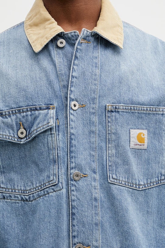 Carhartt WIP Warren Chore Coat kurtka jeansowa męska niebieski I036592.2XNUR