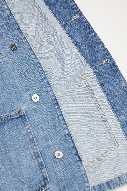 Carhartt WIP Warren Chore Coat kurtka jeansowa męska I036592.2XNUR niebieski