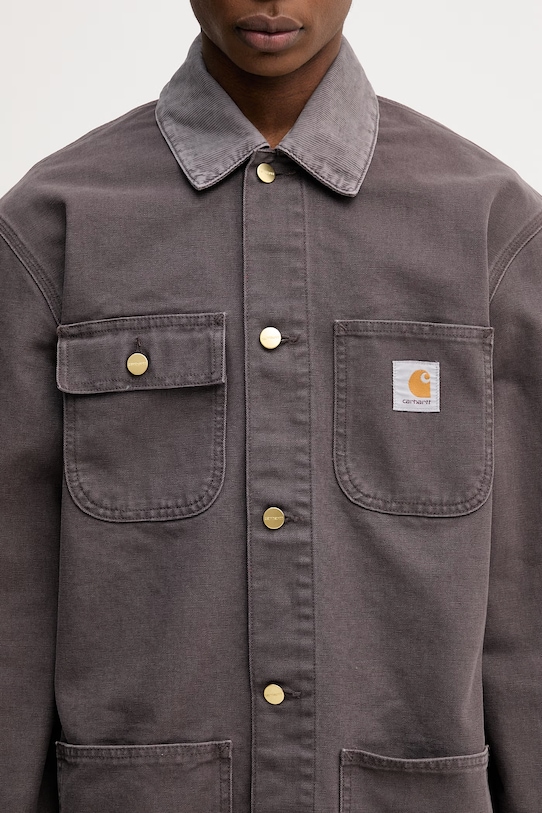 Carhartt WIP Michigan Coat kurtka przejściowa bawełniana męska brązowy I034787.3MB4O