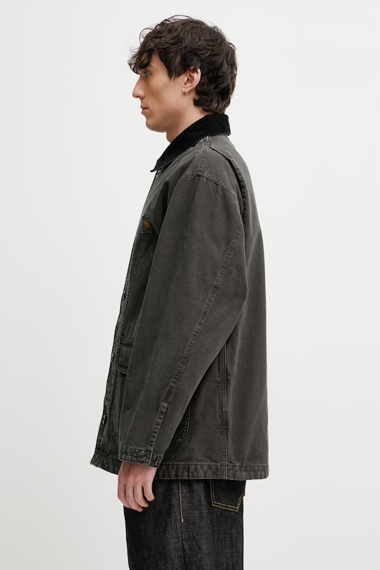 Carhartt WIP Prescott Coat мъжко памучно яке тип риза I036983.3MXGD зелен SS26