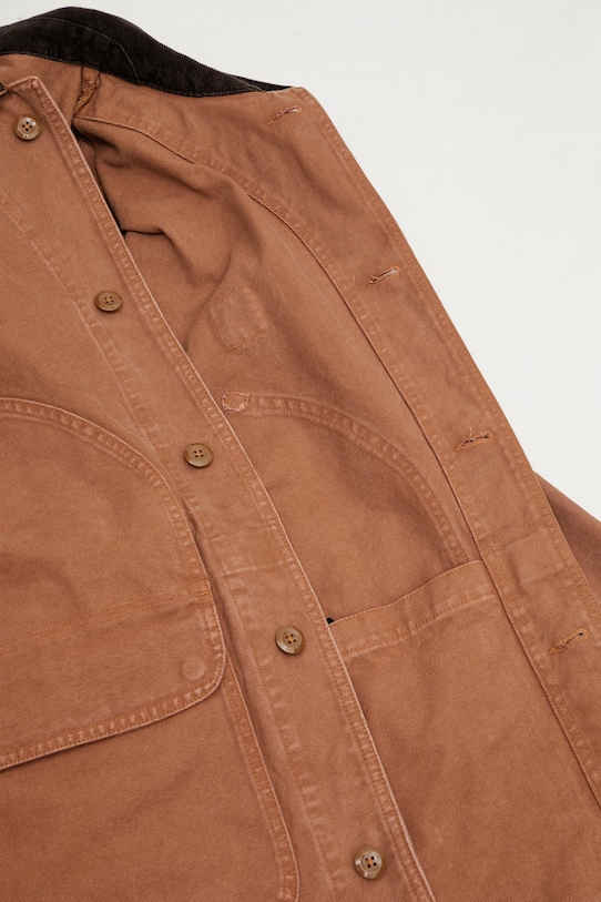 Carhartt WIP Prescott Coat kurtka jeansowa bawełniana męska I036983.00SGD brązowy