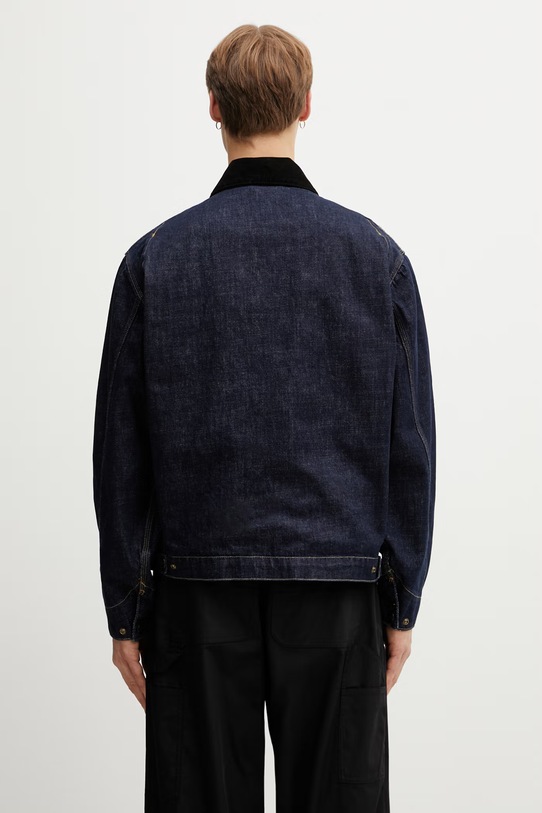 Odzież Carhartt WIP OG Detroit Jacket kurtka jeansowa męska I036593.B8902 niebieski