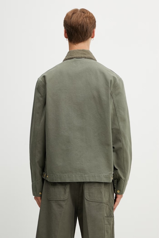 Odzież Carhartt WIP Detroit Jacket kurtka przejściowa bawełniana męska I034819.3MA4O zielony