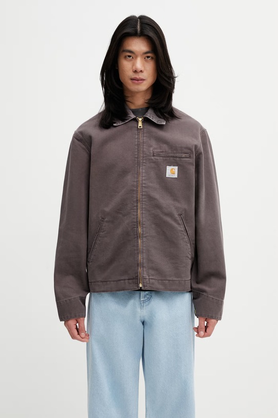 Carhartt WIP Detroit Jacket kurtka bawełniana męska brązowy I034819.3MB4O