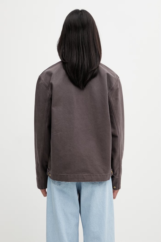 Odzież Carhartt WIP Detroit Jacket kurtka bawełniana męska I034819.3MB4O brązowy