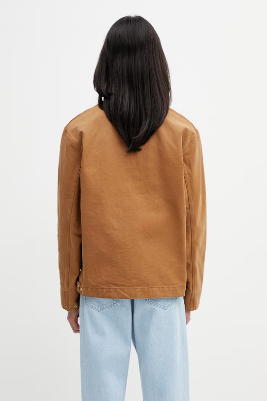 Odzież Carhartt WIP Detroit Jacket kurtka bawełniana męska I034819.1FJ4O brązowy