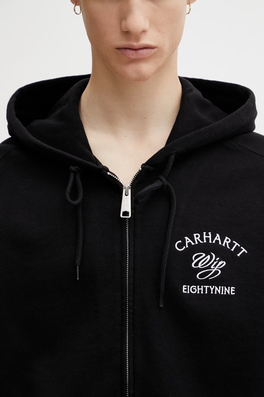 Carhartt WIP Hooded Eightynine Sweat Jacket zip-up sweatshirt cotton Men's black I036373.89XX