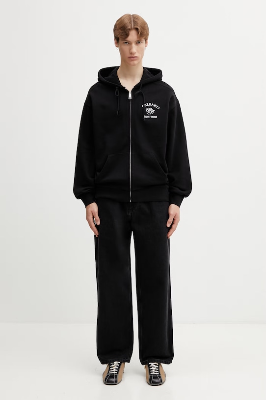 Carhartt WIP Hooded Eightynine Sweat Jacket zip-up sweatshirt cotton Men's I036373.89XX black