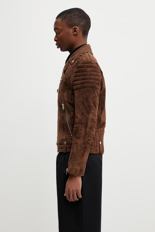 Mackage ramoneska męska zamszowa KENNETH.SU brązowy SS26