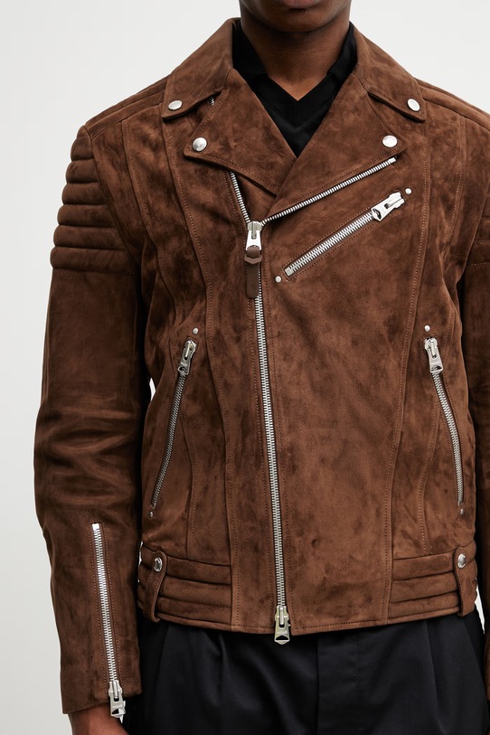 Mackage ramoneska męska zamszowa brązowy KENNETH.SU