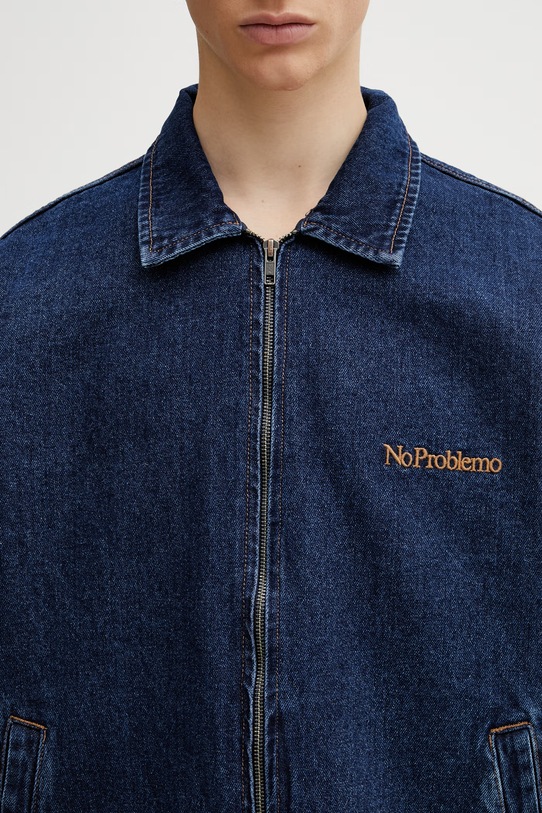 No Problemo Nayoko Heavyweight kurtka jeansowa męska niebieski NP7020305