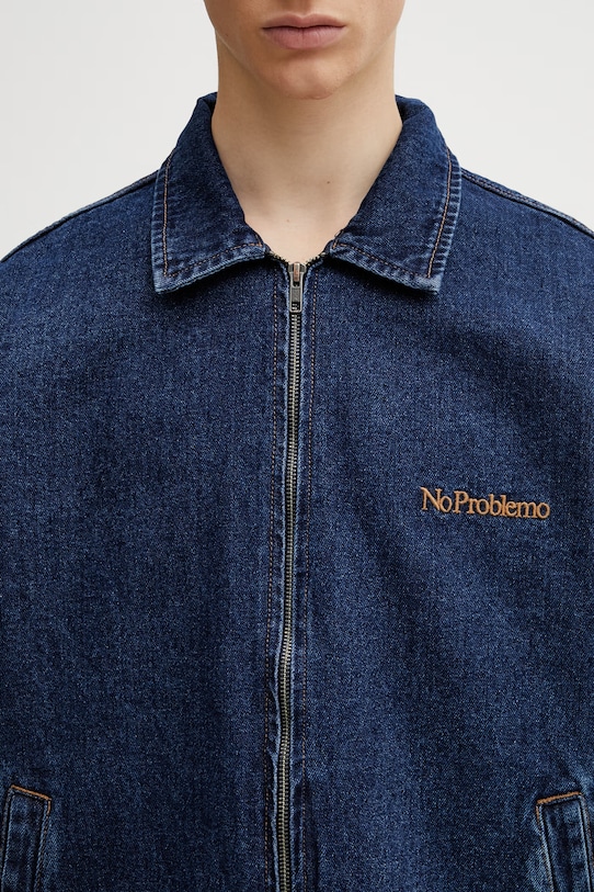 No Problemo Nayoko Heavyweight kurtka jeansowa męska niebieski NP7020305