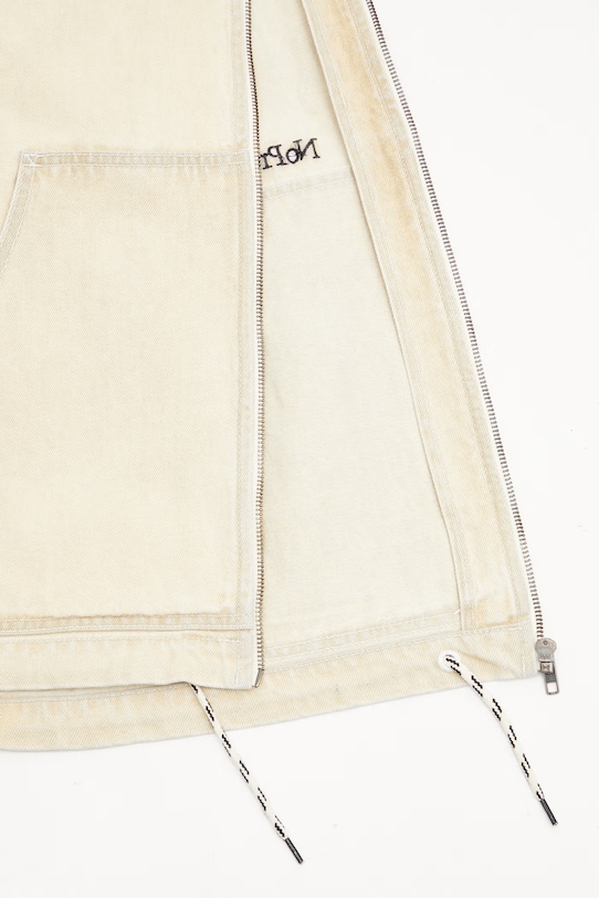 No Problemo Workwear Denim kurtka jeansowa męska NP7015005 beżowy