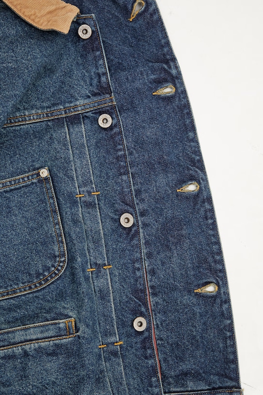 Human Made MENS WOVEN JACKET jachetă denim bărbătească HM31JK018 albastru